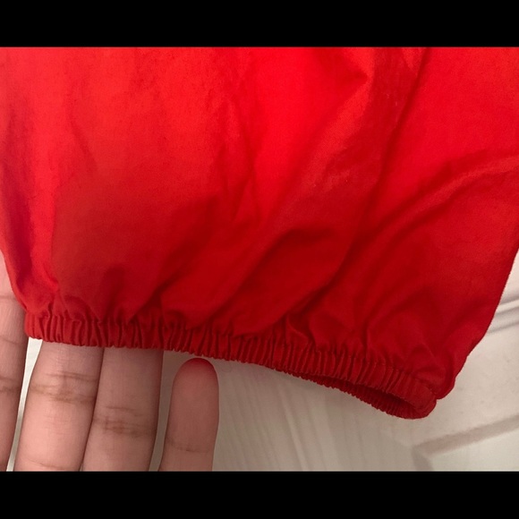 H&M Red Puff sleeves Blouse XSmall - Picture 7 of 8
